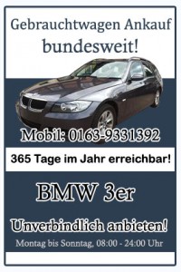 BMW 3er Gebrauchtwagen Ankauf