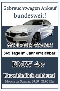 BMW 4er Gebrauchtwagen Ankauf