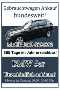 BMW 5er Gebrauchtwagen Ankauf