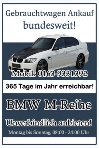 BMW M-Reihe Gebrauchtwagen Ankauf