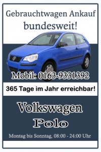 Volkswagen Polo Gebrauchtwagen Ankauf