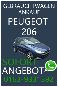 Peugeot 206 Gebrauchtwagen Ankauf