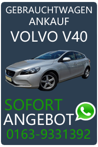Volvo V40 Gebrauchtwagen Ankauf
